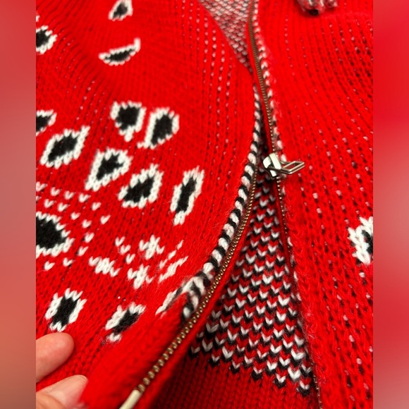 Jen’s Pirate Booty Bandana Cardigan, Small, sweater jacket - Picture 9 of 16